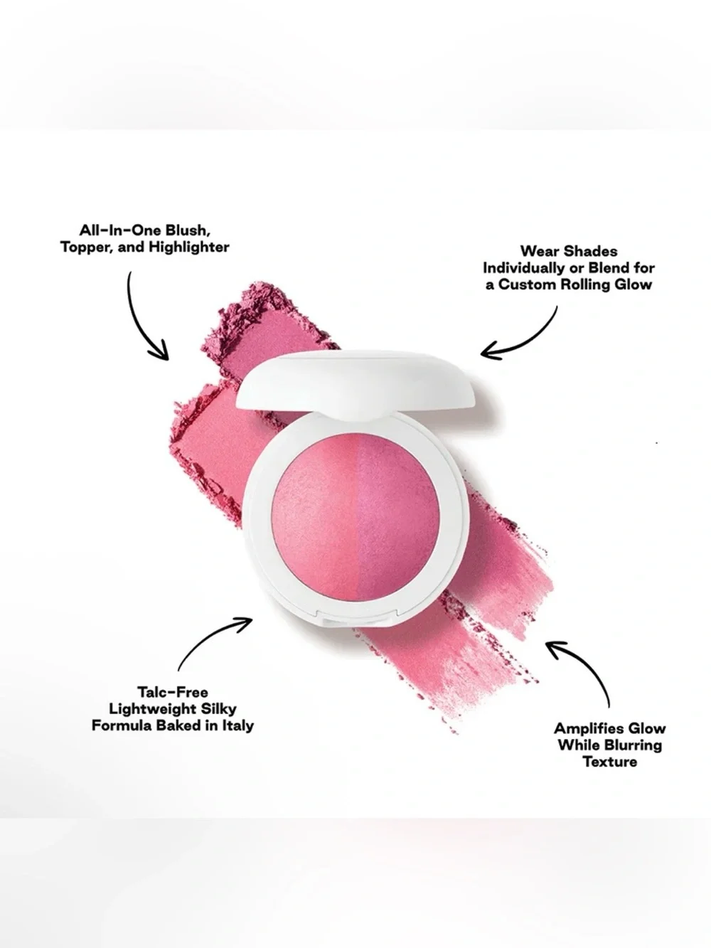 Dibs Dual-Tone VIP Pink Blush Compact